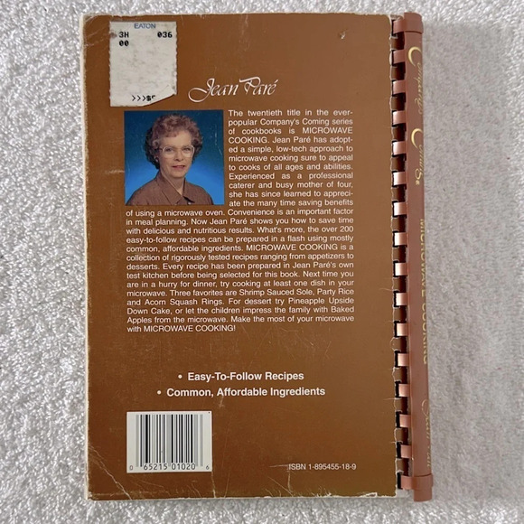 Company’s Coming Microwave Cooking  Cookbook - Picture 10 of 10